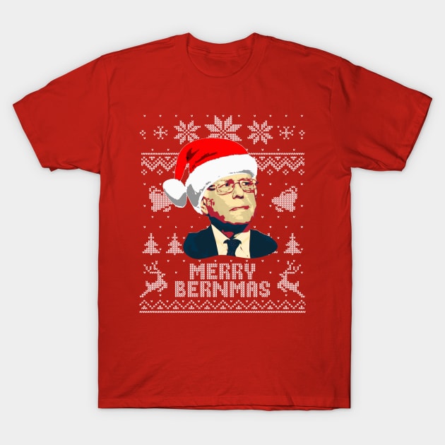 Bernie Sanders Merry Burnmas T-Shirt by Nerd_art